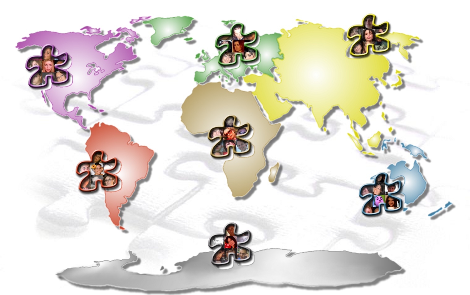 Siamo tante piccole tessere di puzzle e ognuna di noi è unica e speciale. Per completare il puzzle del mondo abbiamo bisogno anche di te! Unisciti al puzzle!